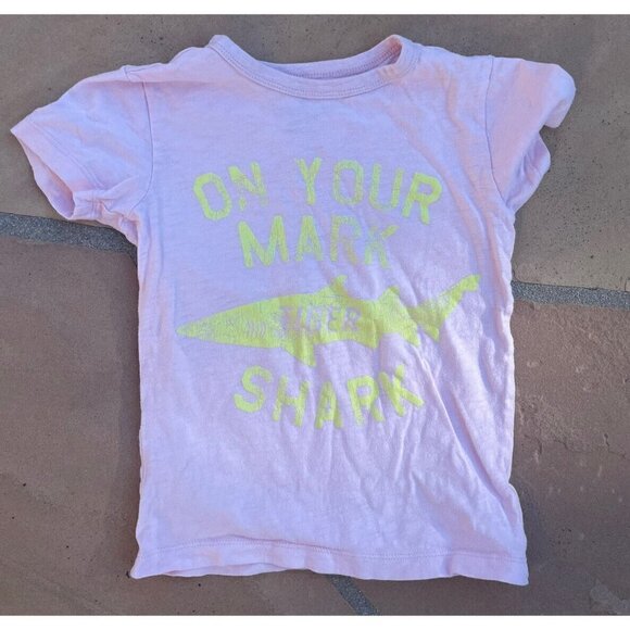 Jcrew Crewcuts Bundle Of 2 Boys Cotton Everyday T-Shirt - Size 4 - 5 Beach - Picture 2 of 5